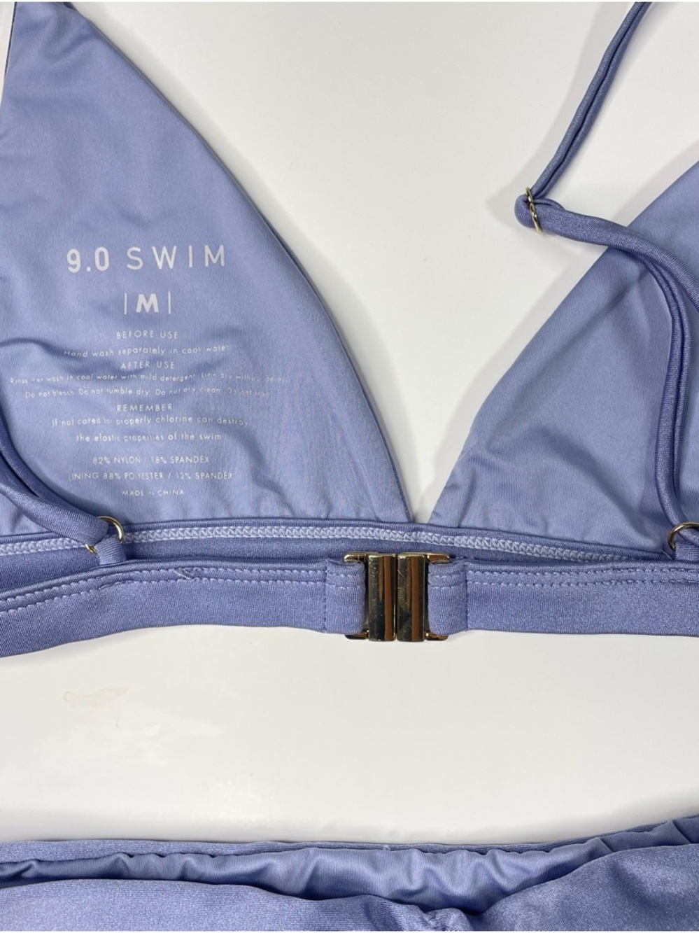 Metallic Tulum Bikini Set Silver Hardware Scrunch Detail 9.0 Swim - Picture 5 of 8